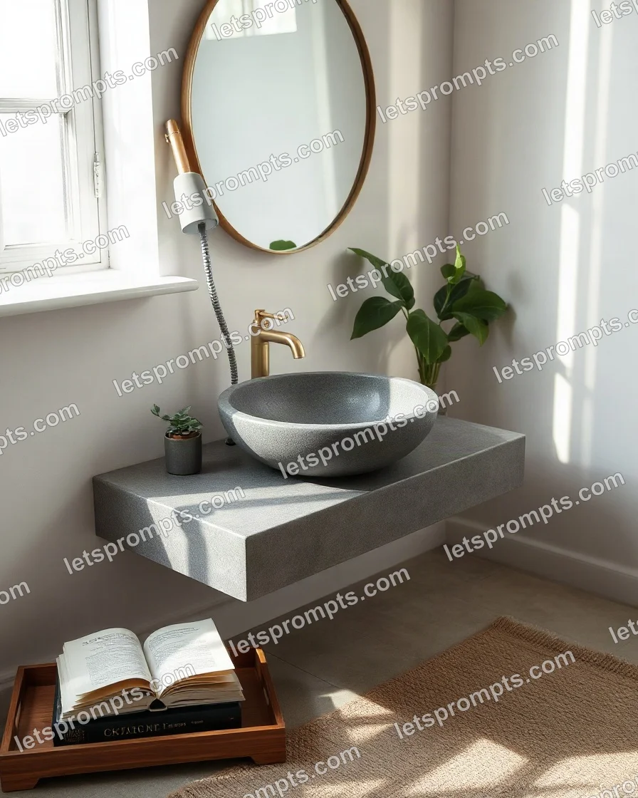 Lifestyle Catalog Bathroom Vanity — AI image prompt sample