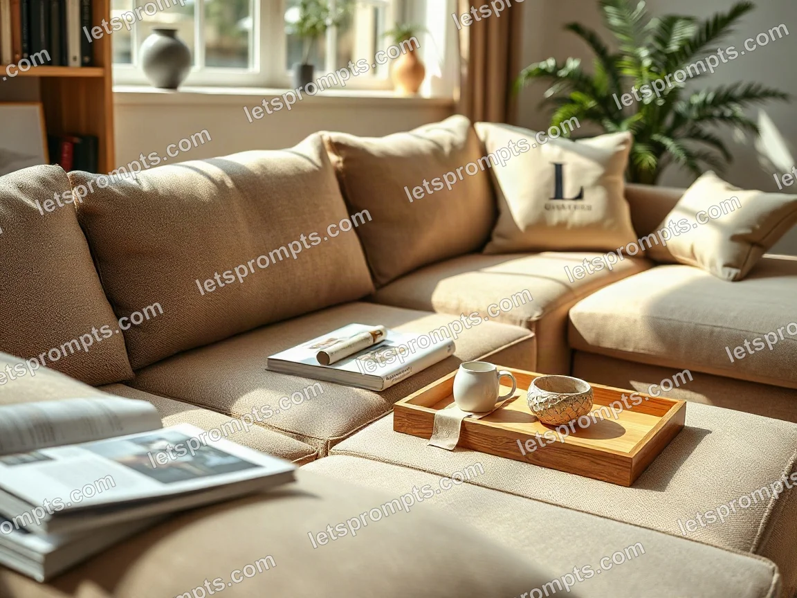 Lifestyle Catalog Modular Sectional — AI image prompt sample