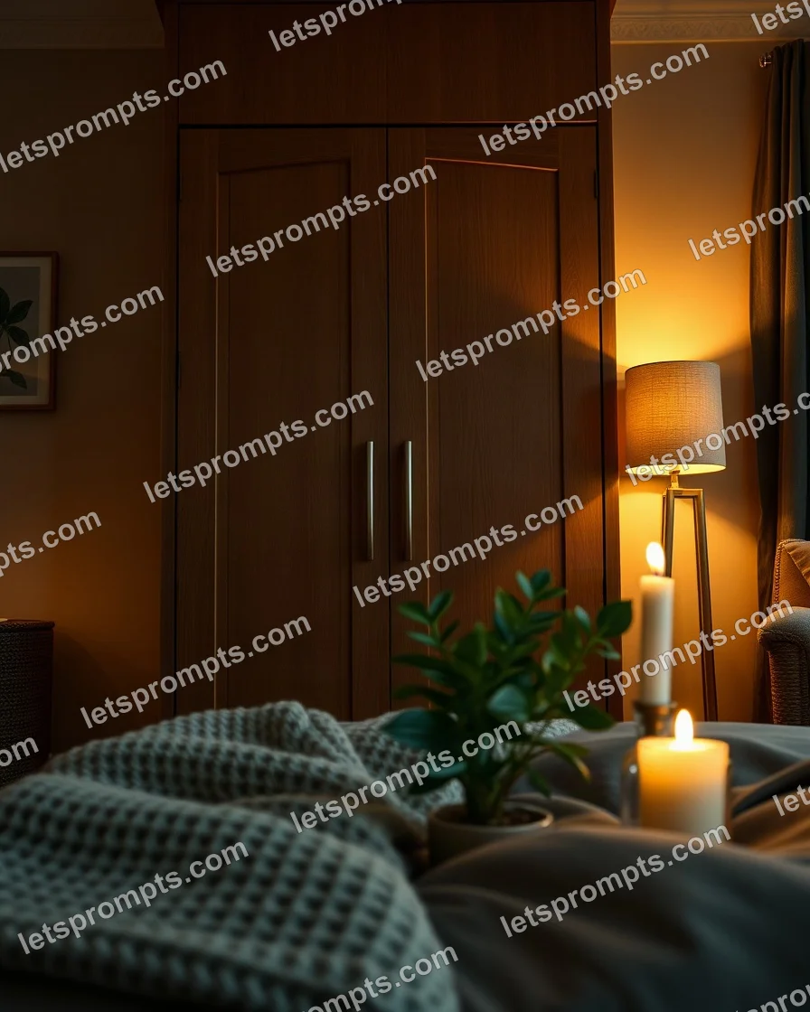 Cozy Evening Fluted Wardrobe — AI image prompt sample