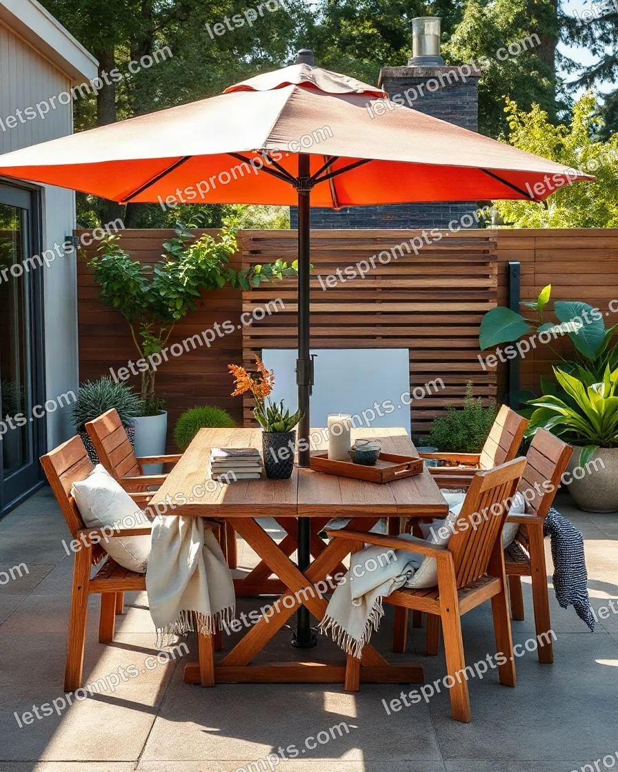 Lifestyle Catalog Patio Dining Set — AI image prompt sample