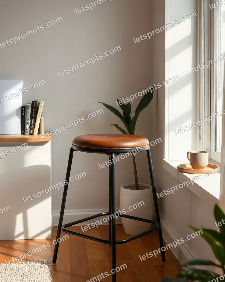 Lifestyle Catalog Bar Stool — AI image prompt sample