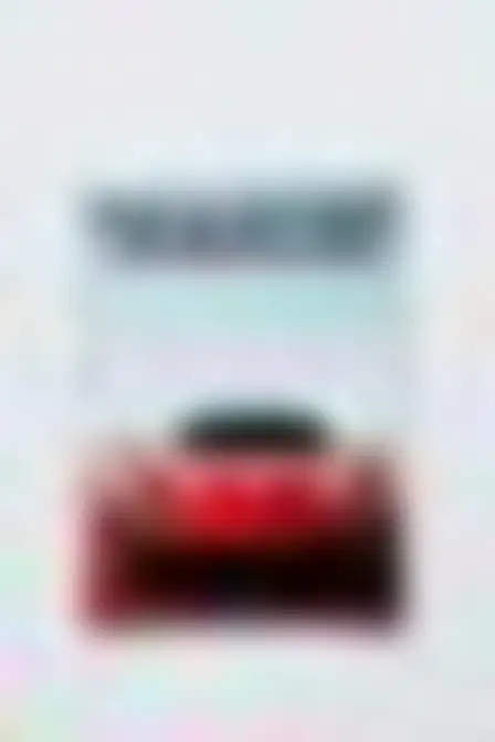 A professional editorial design prompt: minimalist automotive magazine cover, minimalist design with a solid colour field and one bold geometric shape. Optimised for Midjourney v7 on a 2:3 canvas.
