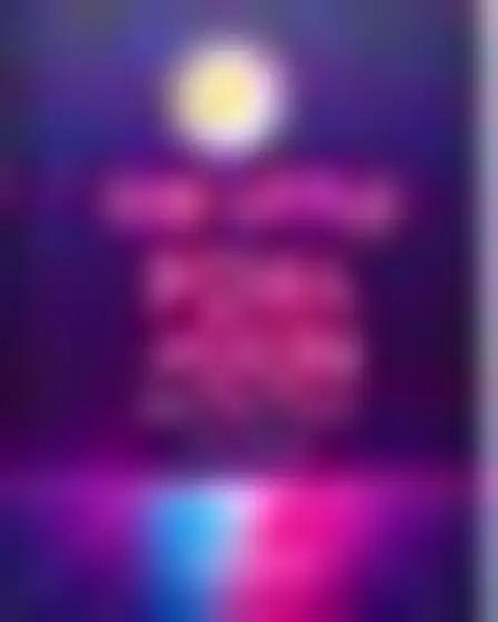 A professional cover design prompt: neon retro children's picture book cover, retro-futurist neon gradient with a glowing sun and a perspective grid horizon. Optimised for Flux 1.1 Pro on a 2:3 canvas.