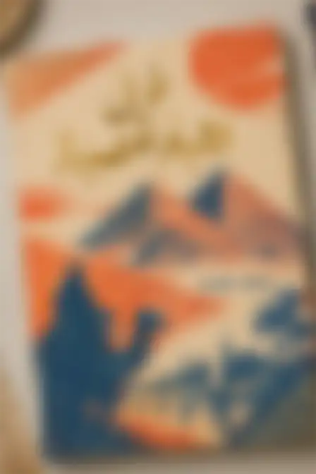 A professional cover design prompt: risograph arabic novel cover, two-colour risograph print with grainy overprint and slight misregistration. Optimised for Flux 1.1 Pro on a 2:3 canvas.