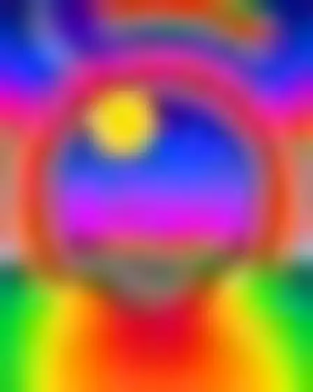 A professional digital painting prompt: op-art psychedelic sun and moon, psychedelic op-art of concentric rainbow rings, zebra stripes and optical wave patterns in vivid saturated colour. Optimised for GPT Image on a 4:5 canvas.
