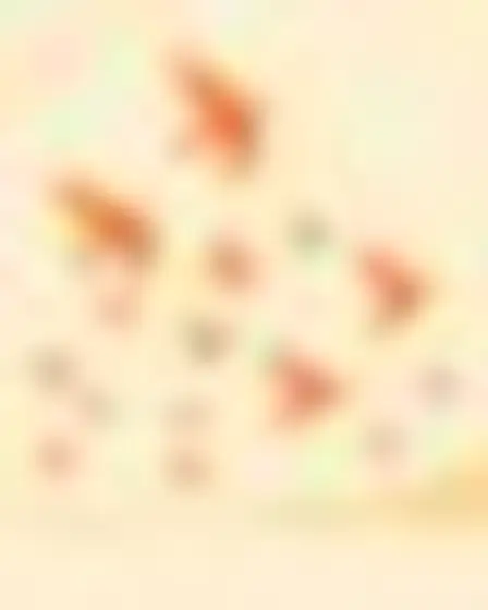 A professional editorial illustration prompt: retro organic blobs birds in flight, flat retro pattern of smooth interlocking organic blob shapes in saturated orange on cream with crisp vector edges. Optimised for Imagen 4 on a 2:3 canvas.