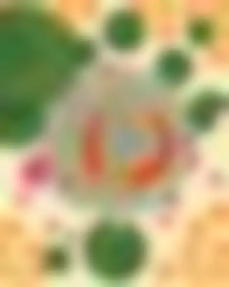Conceptual Art AI image prompt for a retro organic blobs koi pond: flat retro pattern of smooth interlocking organic blob shapes in saturated orange on cream with crisp vector edges. Written for Flux 1.1 Pro on a 4:3 canvas, with lighting, materials, lens, angle and composition direction included.