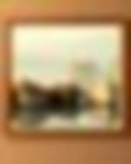 A professional digital painting prompt: mid-century curves harbor boats, mid-century modern abstract of bold overlapping curved shapes in terracotta, cream and walnut brown with crisp matte edges. Optimised for Stable Diffusion XL on a 4:5 canvas.
