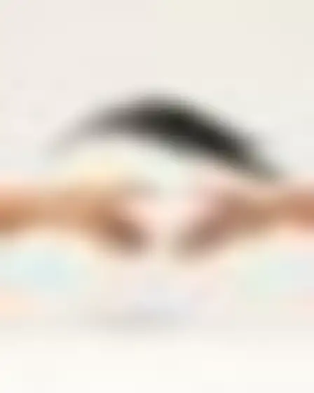 Digital Painting AI image prompt for a speed blur sweep reaching hands: long-exposure motion blur of a single black sweeping brush arc with feathered speed streaks on a pale ground. Written for Flux 1.1 Pro on a 4:3 canvas, with lighting, materials, lens, angle and composition direction included.