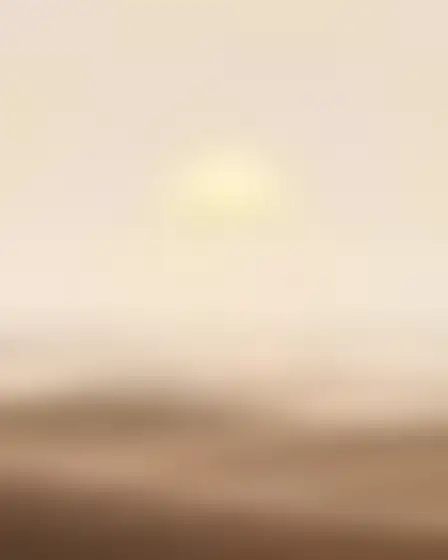 A professional editorial illustration prompt: misty minimal landscape sun and moon, minimal abstract landscape in washed grey and warm beige with soft horizontal bands, faint distant forms and plaster texture. Optimised for Stable Diffusion XL on a 4:3 canvas.