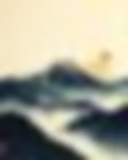 Ukiyo-e Mountain Range — AI image prompt sample
