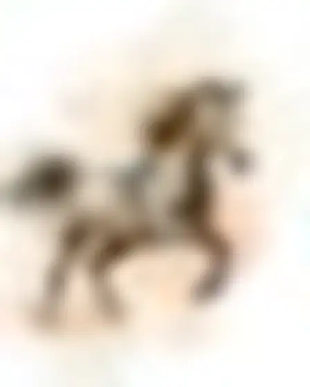 A professional fine art prompt: translucent watercolor galloping horse, layered translucent organic watercolor shapes in grey, olive, peach and ink black with soft overlaps and bleeding edges. Optimised for Stable Diffusion XL on a 4:5 canvas.