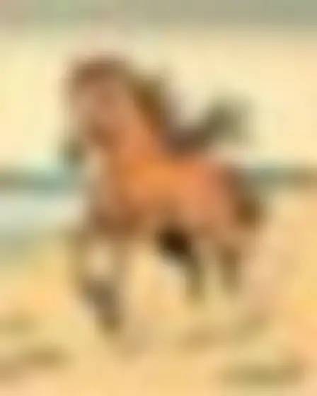 Ukiyo-e Galloping Horse — AI image prompt sample