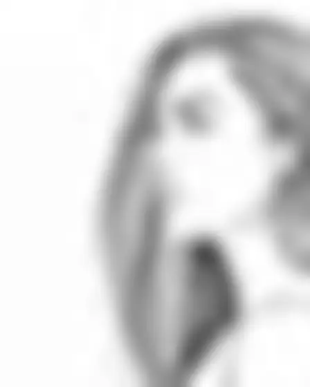 Fine Art AI image prompt for a hatched line grid woman in profile: overlapping hand-drawn black hatched-line rectangles forming a minimalist grid composition on pale grey paper. Written for Stable Diffusion XL on a 4:3 canvas, with lighting, materials, lens, angle and composition direction included.