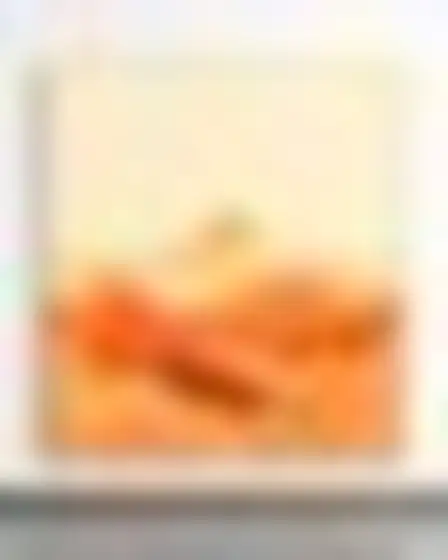 Editorial Illustration AI image prompt for a retro organic blobs mountain range: flat retro pattern of smooth interlocking organic blob shapes in saturated orange on cream with crisp vector edges. Written for Imagen 4 on a 2:3 canvas, with lighting, materials, lens, angle and composition direction included.